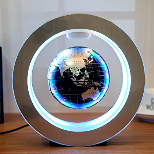 Round LED Map Floating Globe Magnetic Levitation Light anti Gravity Magic